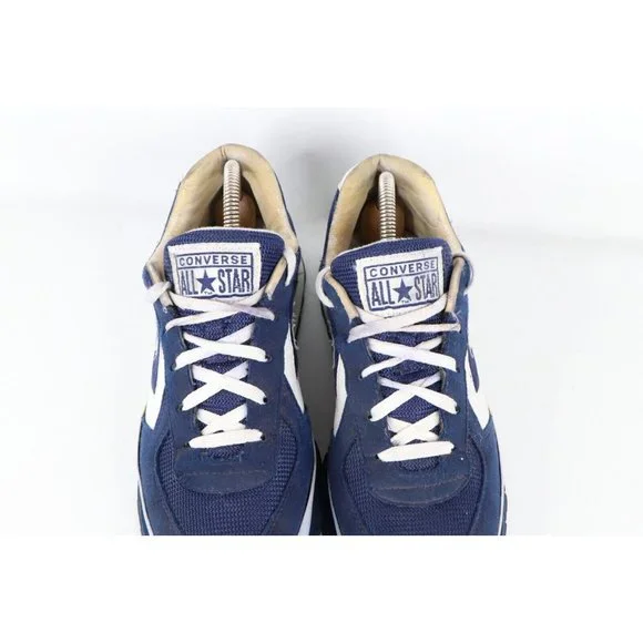 Vintage 90s Converse One Star Womens 9 Chunky Platform Shoes Sneakers Navy Blue